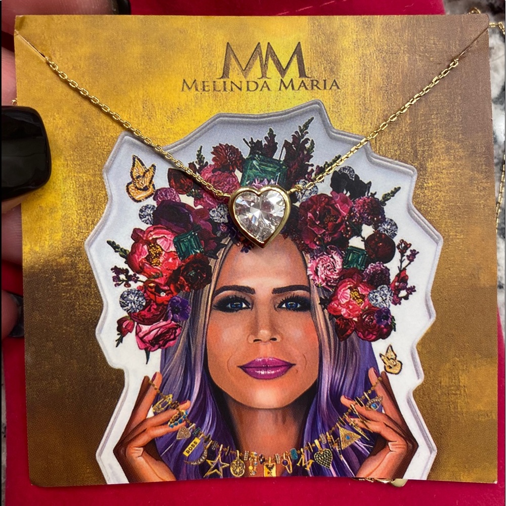 Melinda maría heart necklace